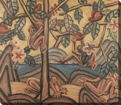 Картина Обезьяны (1916-1956) (Peach Blossom)