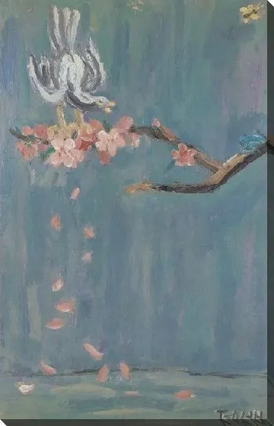 Картина Птица на вишне (1916-1956) (A Bird on Cherry Blossom)