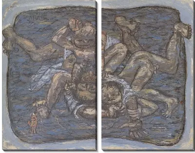 Картина Мужчина и дети (1916-1956) (A Man and Children)