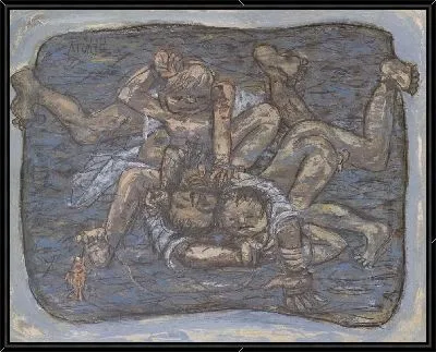Картина Мужчина и дети (1916-1956) (A Man and Children)