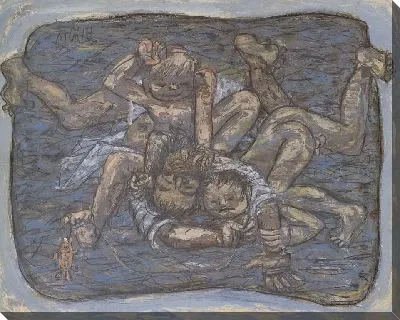 Картина Мужчина и дети (1916-1956) (A Man and Children)