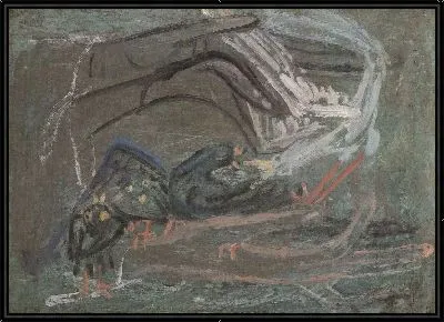 Картина Руки и семейство птиц (1916-1956) (Hands and a Family of Birds)