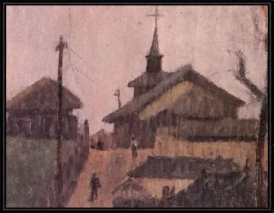 Картина Вблизи собора (1916-1955) (Vicinity of a Cathedral)