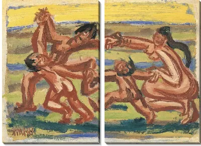 Картина Семейный танец (1916-1956) (A Family Dancing Together)