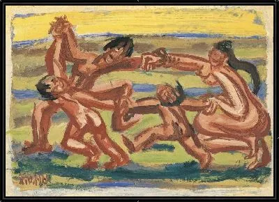 Картина Семейный танец (1916-1956) (A Family Dancing Together)