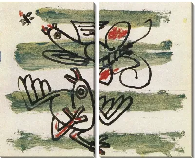 Картина Бабочка и голубь (1916-1956) (A Butterfly and A Pigeon)