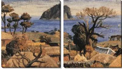 Картина Пейзаж с острова (1916-1951) (Scenery with Seopseom Island in the Distance)