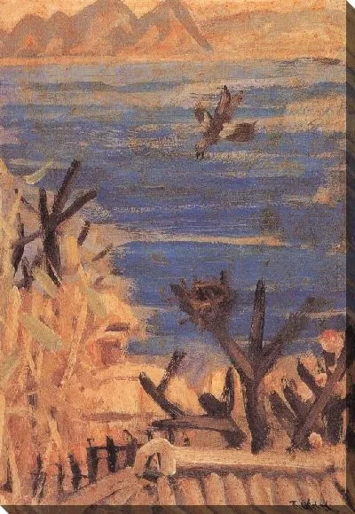 Картина Пейзаж с сорокой (1916-1956) (Landscape with a Magpie)