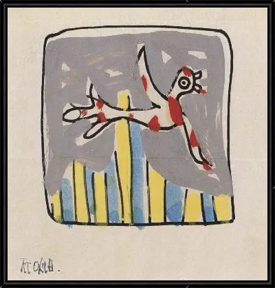 Картина Гора и птица (1916-1956) (A Mountain and a Bird)