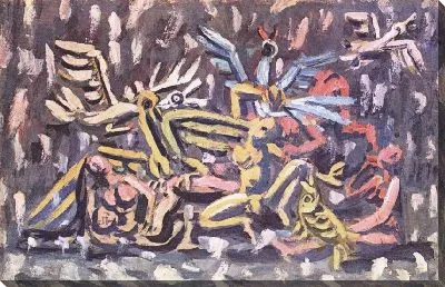 Картина Беженцы и первый снег (1916-1952) (Refugees and First Snow)