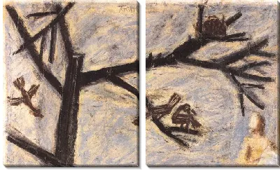 Картина Птицы и дерево (1916-1956) (Birds and a Tree)