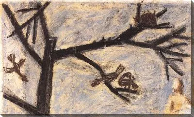 Картина Птицы и дерево (1916-1956) (Birds and a Tree)