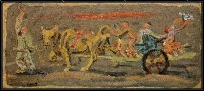 Картина Семья на дороге (1916-1954) (A Family on the Road)
