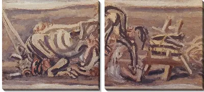 Картина Бык и ребенок (1916-1956) (A Bull and a Child)