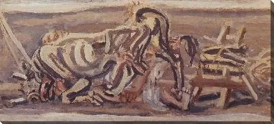Картина Бык и ребенок (1916-1956) (A Bull and a Child)