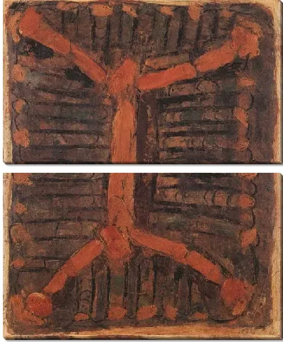 Картина Плитки синей крыши (1916-1956) (Blue Roof Tiles)