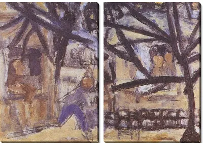Картина Декорации (1916-1956) (Scenery of Munhyeon-dong)