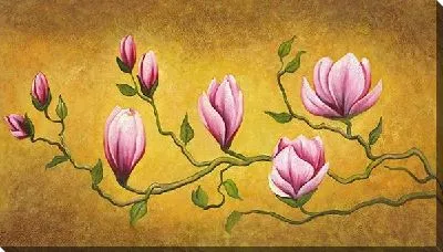 Картина маслом Розовые магнолии