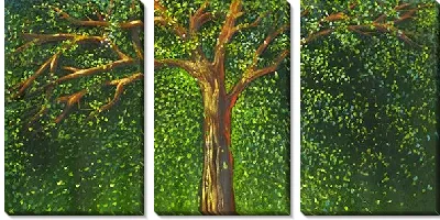 Модульная картина Дерево в лесу