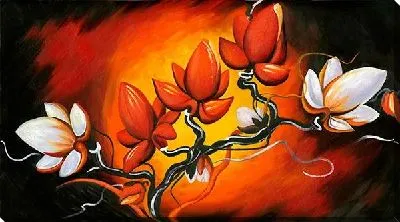 Картина маслом Магнолии