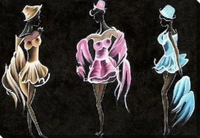 Картина маслом Три танцовщицы