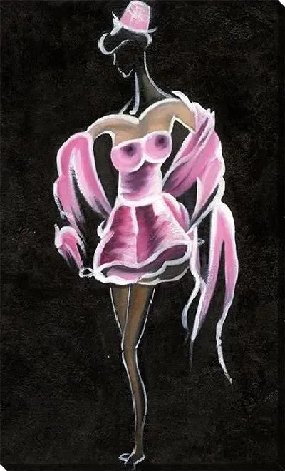 Картина маслом Танцовщица в розовом