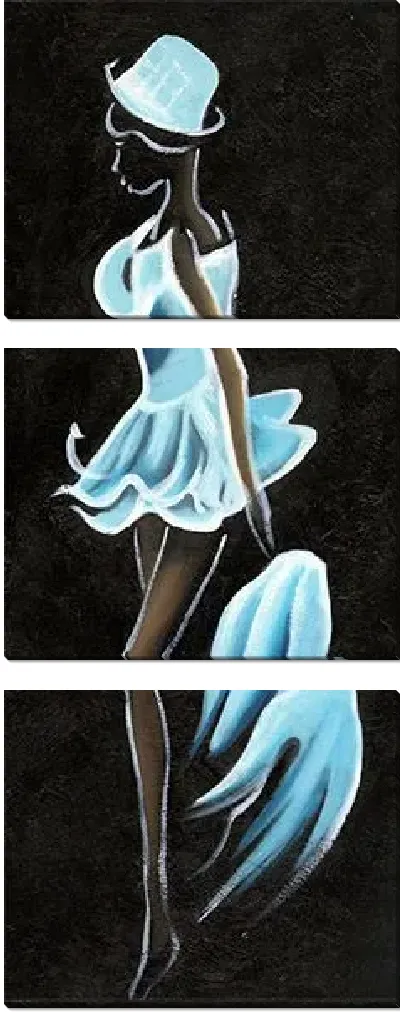 Модульная картина Танцовщица в голубом