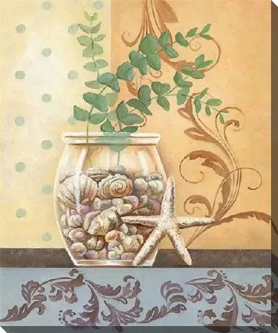 Постер Морские ракушки в вазе