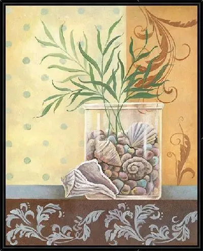 Картина Морские ракушки в вазе №2