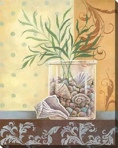 Картина маслом Морские ракушки в вазе №2