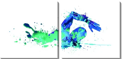 Модульная картина Пловец №5