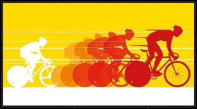 Картина Велосипедисты №7