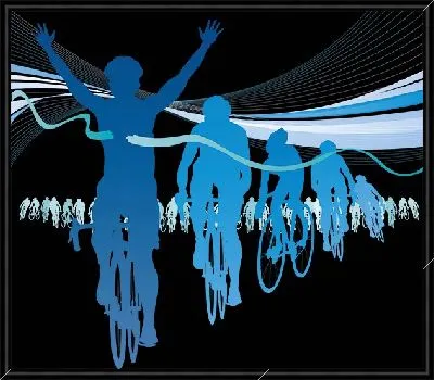 Велосипедисты на финише №2