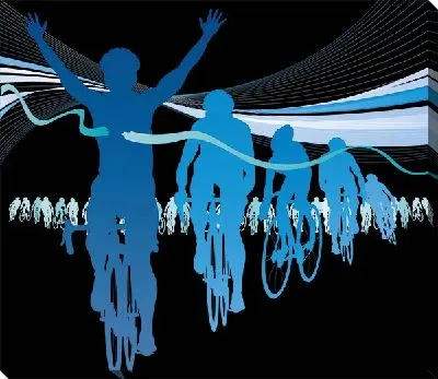 Велосипедисты на финише №2