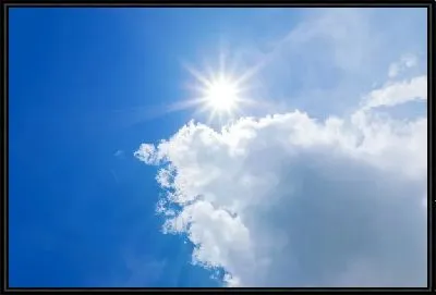 Картина Солнце днем
