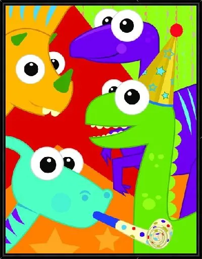 Картина Динозавры №9