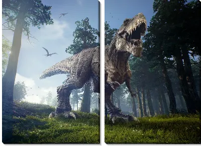 Модульная картина Динозавр №3