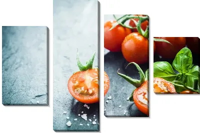 Модульная картина Томаты - помидоры №2