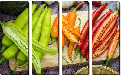 Модульная картина Перцы №4