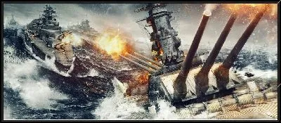 Картина Морской бой World of Warships