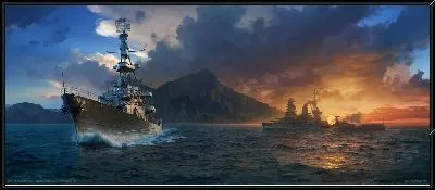 Картина Морской бой World of Warships №5