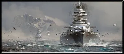 Картина Морской бой World of Warships №10