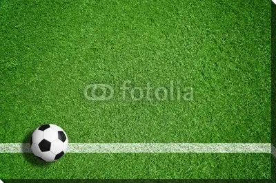 Футбольное поле с мячом