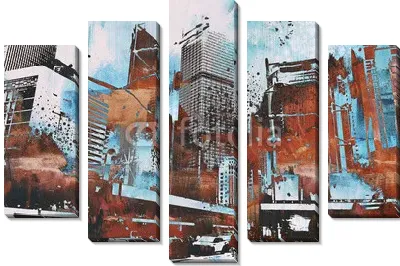 Абстракция город