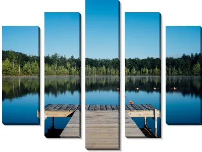 Модульная картина Пирс на озере