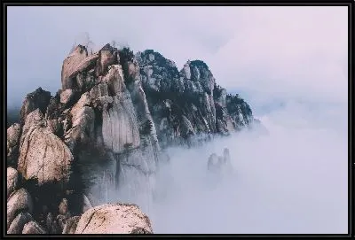 Картина Туман и скалы