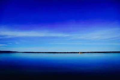 Плакат Водная гладь и небо