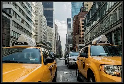 Картина Такси в Нью-Йорке №2