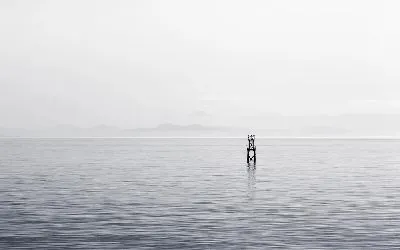 Плакат Опора в море