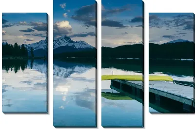 Модульная картина Пирс на озере №3